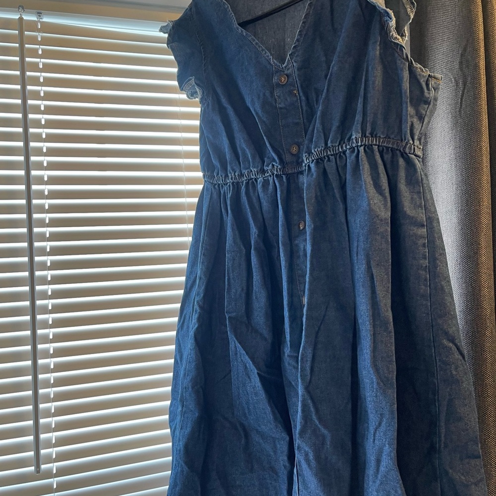SHEIN Blue Denim Dress